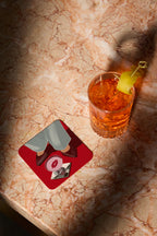Red Cocktail Coaster