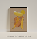 Retro Cocktail Wall Art: Margarita Bar Cart Decor