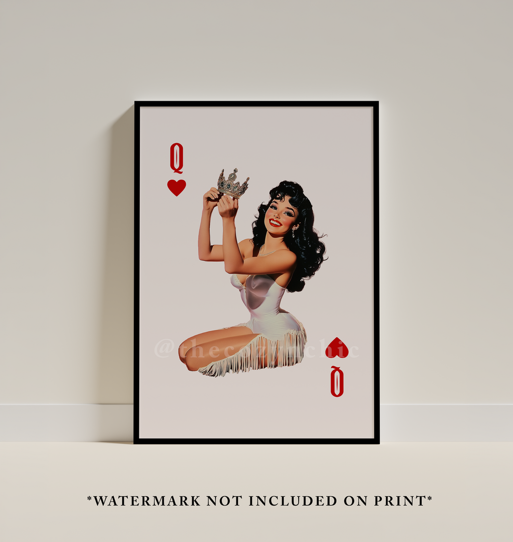 Queen of Hearts Print