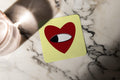 Yellow Heart Coaster