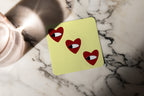 Yellow Hearts Coaster