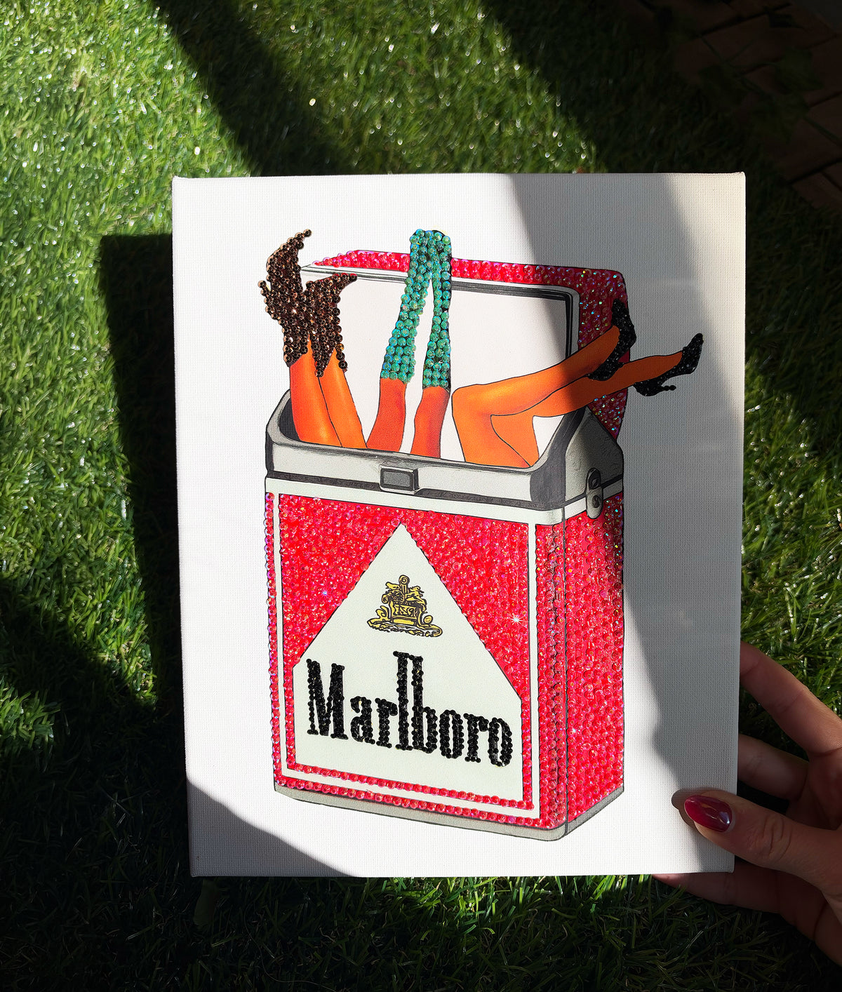 Marlboro Bedazzle Kit – DIY Rhinestone Canvas Art