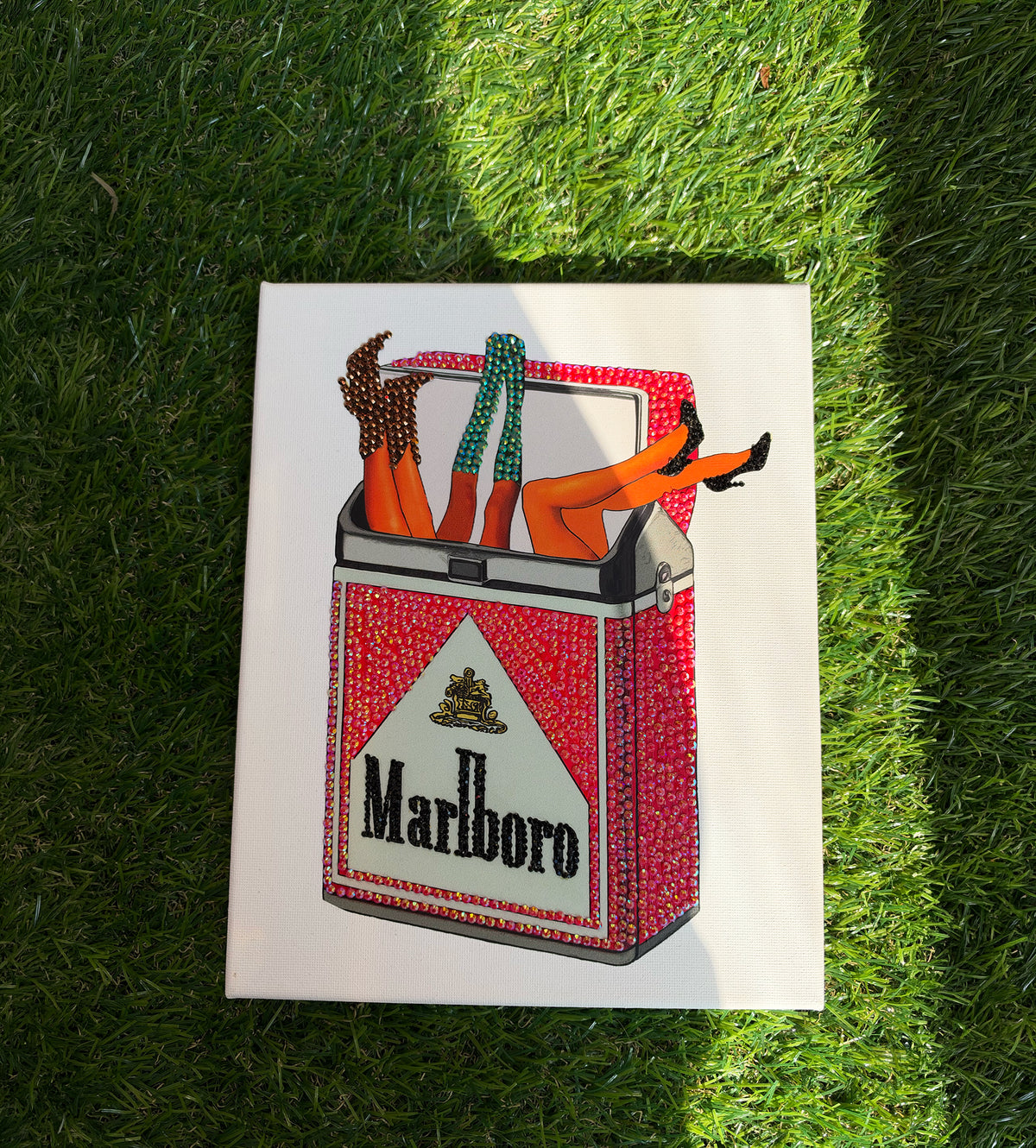 Marlboro Bedazzle Kit – DIY Rhinestone Canvas Art
