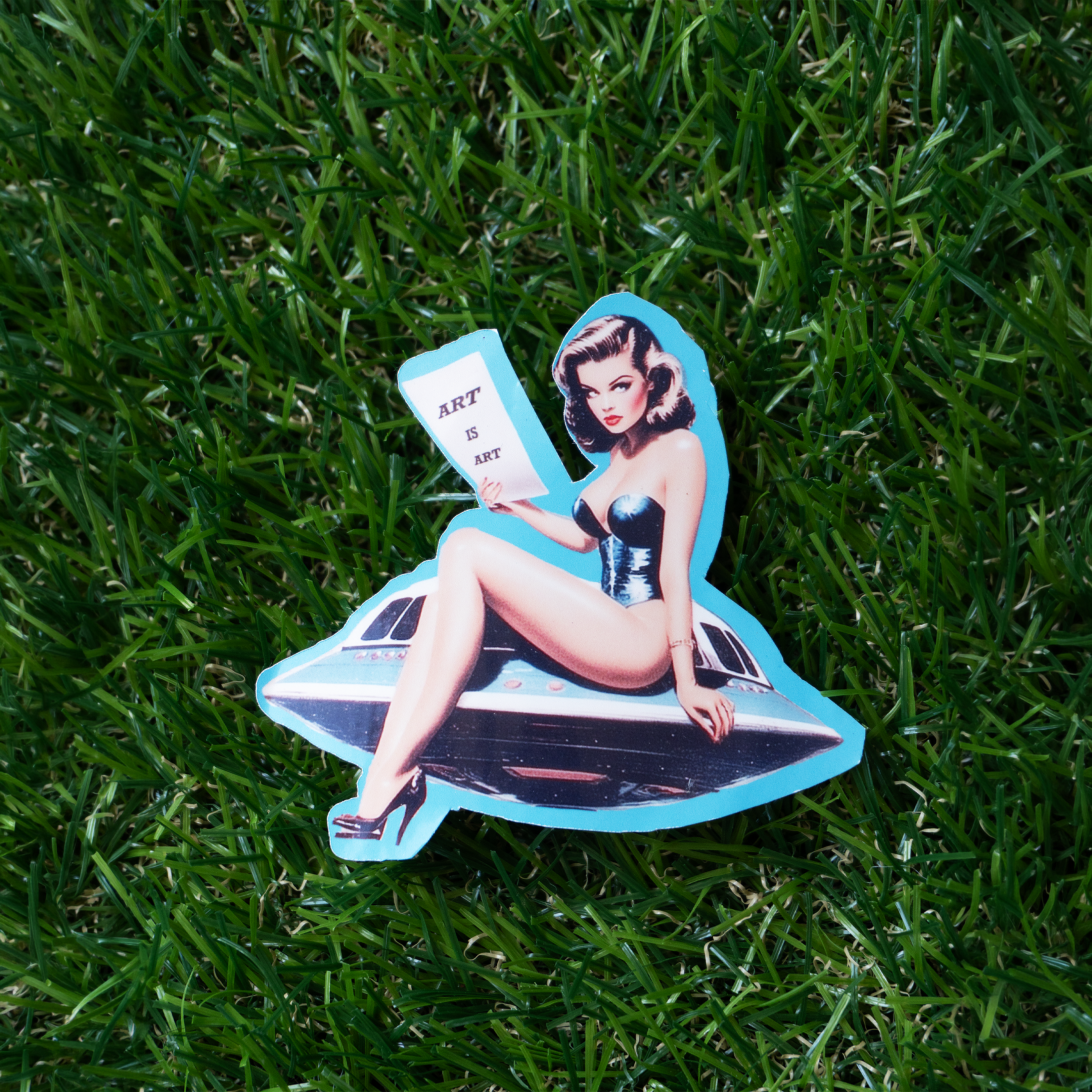 Funny Retro Vinyl Stickers | Girly Laptop & Kindle Stickers - Design 16